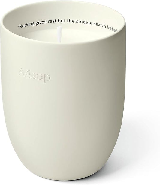 Aesop Callippus Aromatique Candle | Woody, Earthy, Green Scented | 55-65 Hour Burn Time | Vegan-Friendly | 10.5 oz