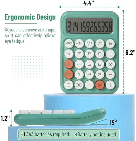 Mr. Pen- Mechanical Switch Calculator, 12 Digit Large LCD Display