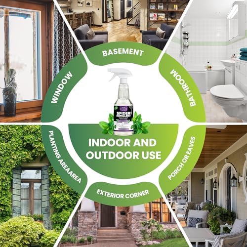 Peppermint Oil Insect & Spider Repellent Spray - All-Natural, Pet-Safe Bug Control for Home, Kitchen & Garden - 16 oz