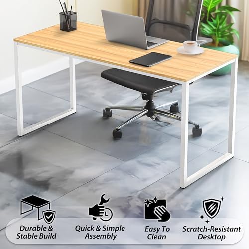 SHW Mission 48-Inch Home Office Computer Desk, Oak