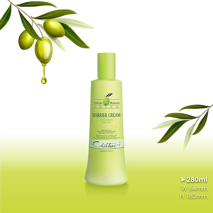 Chihtsai Volume Moisture Olive Barrier Cream 9.5oz (D-Panthenol and olive oil)