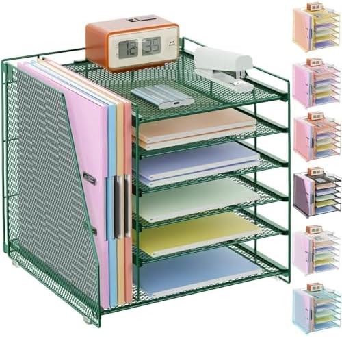 gianotter 6-Tier Paper Organizer With Magazine Holder