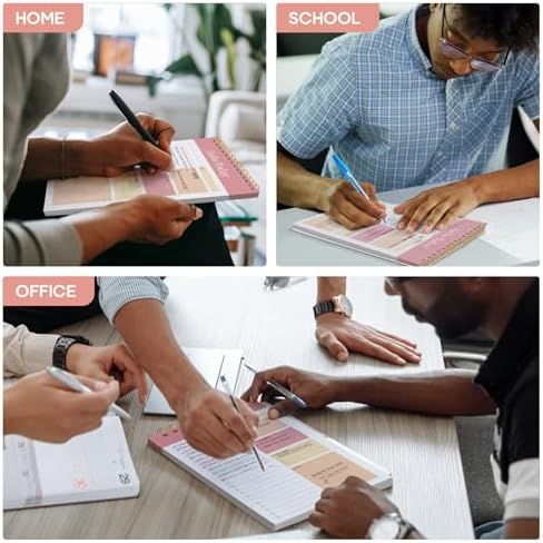 Taja To Do List Notepad, Undated Daily Planner for Work and Goal Setting