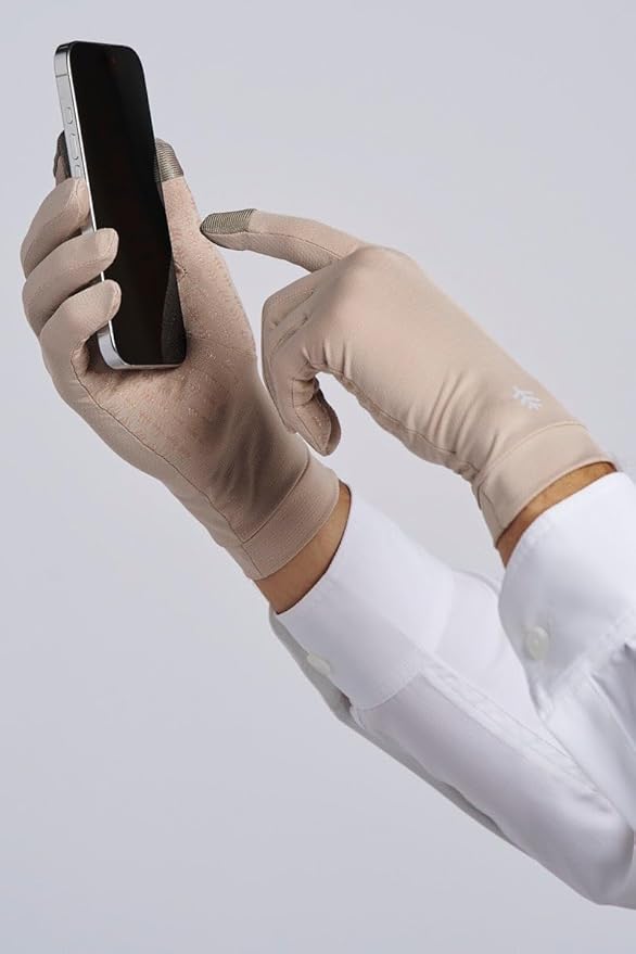 Coolibar Full Finger UV Sun Gloves - UPF 50+ Sun Protection - Gannett