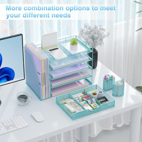 gianotter 5-Tier Desk Organizer with Drawers and File Holders