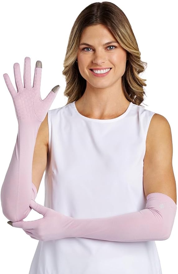 Coolibar Long Full Finger UV Sun Gloves - UPF 50+ Sun Protection - Culebra