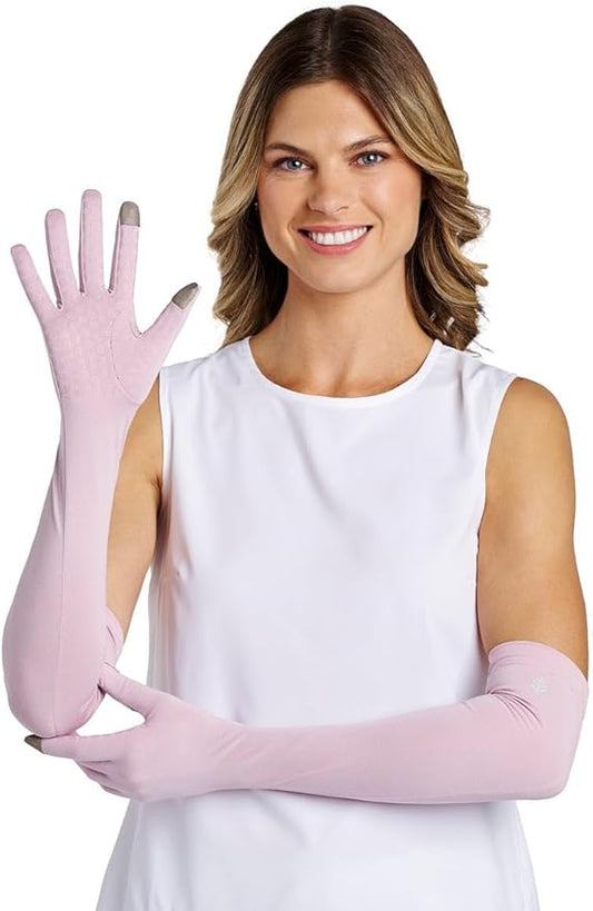 Coolibar Long Full Finger UV Sun Gloves - UPF 50+ Sun Protection - Culebra