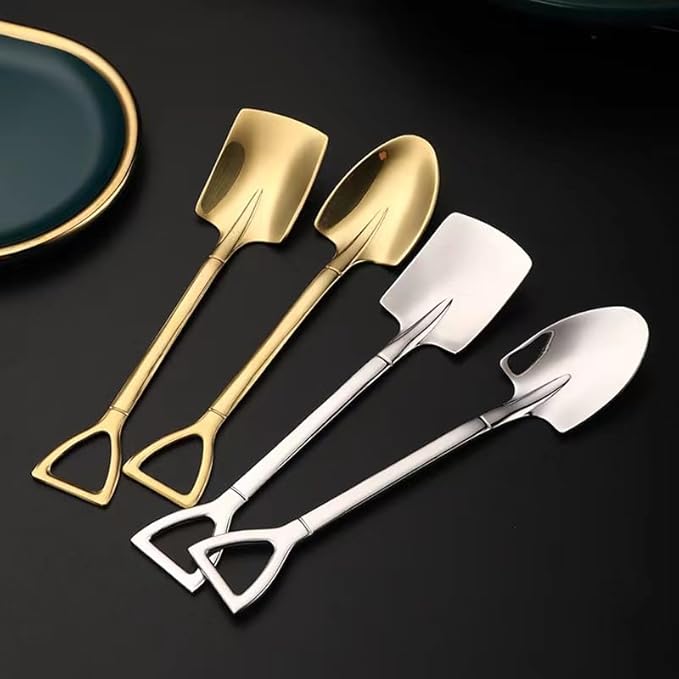 Custom Personalized Ice Cream Spoons Engraved Your Idea,Text,Massage in the Stainless Steel Coffee Spoon Customize Awesome Ice Cream Shovel Engraved Spoon (Shovel spoon)