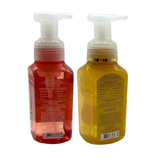 Bath & Body Works Gentle & Clean Foaming Hand Soap 8.75 fl oz (Watermelon Lemonade & Pineapple Prosecco)