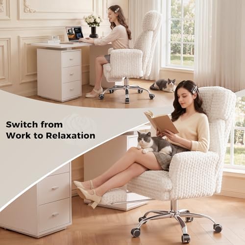 Big and Tall Office Chair, Flip Armrests for Pets & Cross Legged Sitting