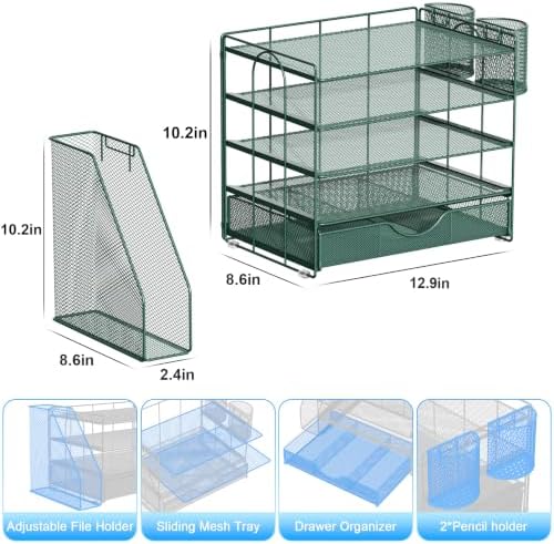 gianotter 5-Tier Desk Organizer with Drawers and File Holders