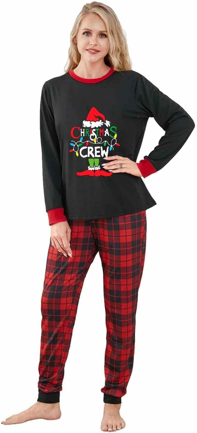 Christmas Family Pajamas Matching Sets, Matching Christmas Pjs For Family and Dog, Holidays Jammies Family Pjs Set