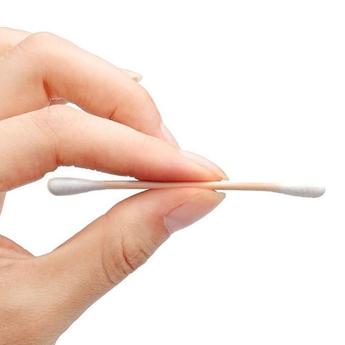 Cotton Swabs, 1000 Count Bamboo Sticks Cotton Swabs with Storage Box Cotton Buds with Wooden Handles For Ears Makeup or Nails Personal Care