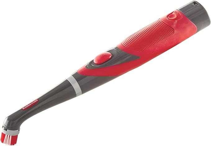 Rubbermaid Reveal Power Scrubber with Multi-Purpose & Grout Head, Cordless Electric Battery Powered Scrub Brush, Water Resistant, for Home/Kitchen/Bathroom/Grout/Tile/Shower/Tub