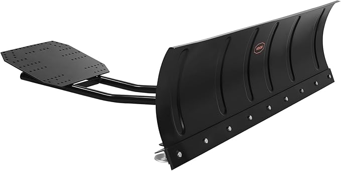 VEVOR Snow Plow Kit, 60in Universal Snow Plow Attachment, Height & Left-Right Adjustable, Quick to Detach, Steel ATV Scrape Blade, 3 Mount Options, Efficient Snows Clearing, for Most ATVs & UTVs
