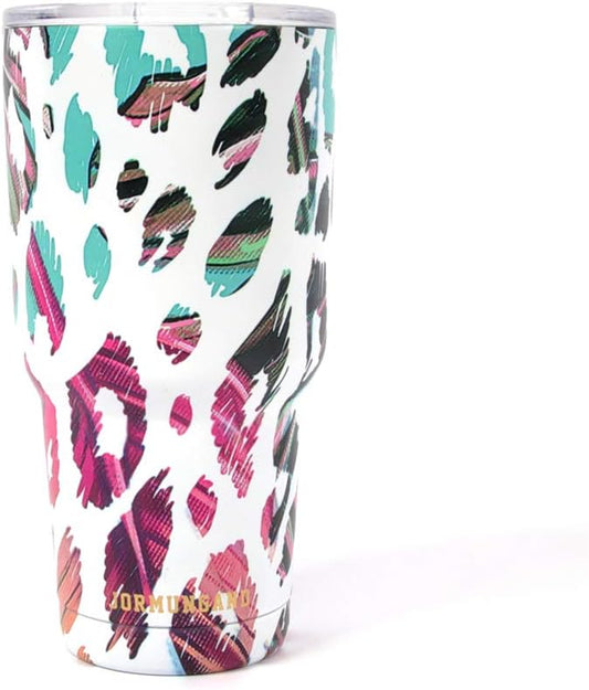Jormungand 30 oz Tumbler Stainless Steel Vacuum Insulated Travel Mug with Leak Proof Lid Double Wall Coffee Cup Water Bottle for Cold Beverages 30oz Tumbler Kiss