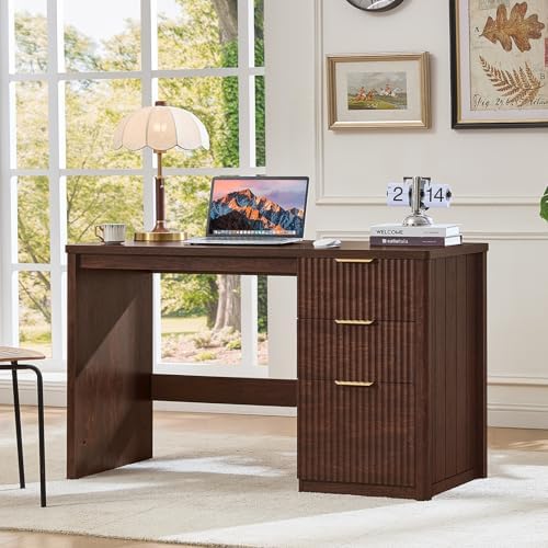LEYAOYAO Office Desk 48" with 3 Drawers Storage File Cabinet