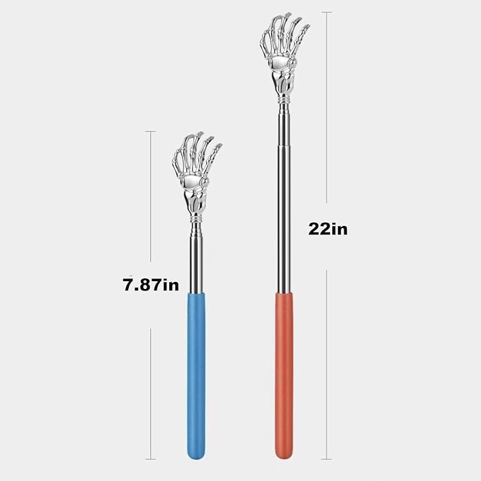 2PC Cat Comb Telescopic Teaser Wand Retractable Scratch Comb Tickle Handy Interactive Play Toy for Small Animal Rabbit Ferret Guinea Pig Dog (Rake)