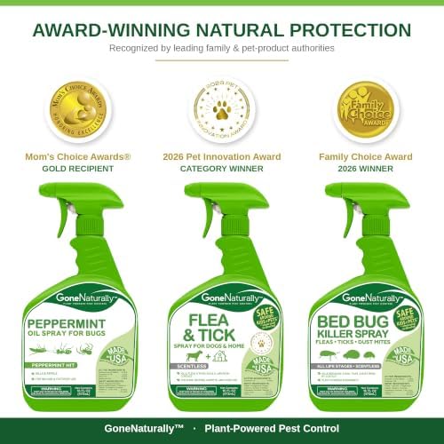 Bed Bug Spray for Home, Mattresses, Headboards & Travel Bags – Scentless Non-Staining Bed Bug Killer Kills Bed Bugs, Eggs, Nymphs & Dust Mites – Safe Around Kids & Pets (16oz)