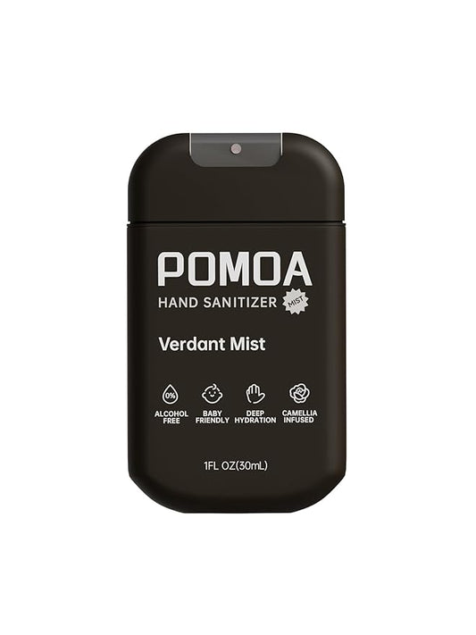 Alcohol Free Hand Sanitizer Spray, Non Irritating, Hydrating and Non Greasy, Gentle Fine Mist, Travel-Friendly Pocket Size 1 Fl Oz, Verdant Mist
