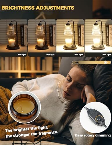 GODONLIF Candle Warmer Lamp with Timer, Birthday Gifts for Women Home Decor