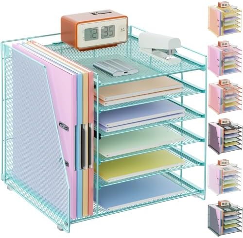 gianotter 6-Tier Paper Organizer With Magazine Holder
