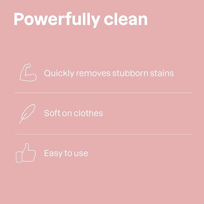 ATTITUDE Baby Laundry Stain Remover, Plant and Mineral-Based Ingredients, Vegan and Cruelty-free Household Products, Unscented, 27.1 Fl Oz (Pack of 6)