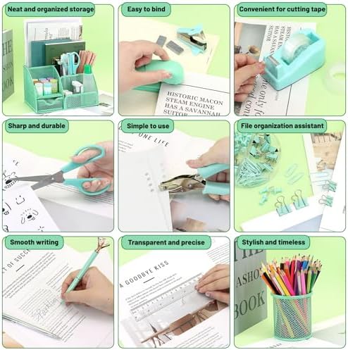 13-in-1 Office Desk Organizer Set for Back to School Supplies Accessories