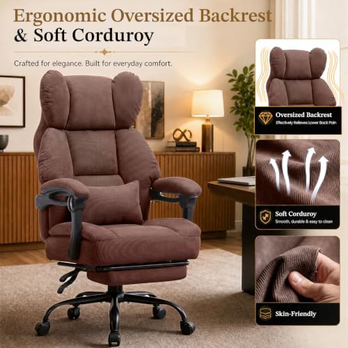 GTPLAYER Big&Tall Ergonomic Gaming Chair, Wide Spring Seat, Linkage Armrest,GRBR