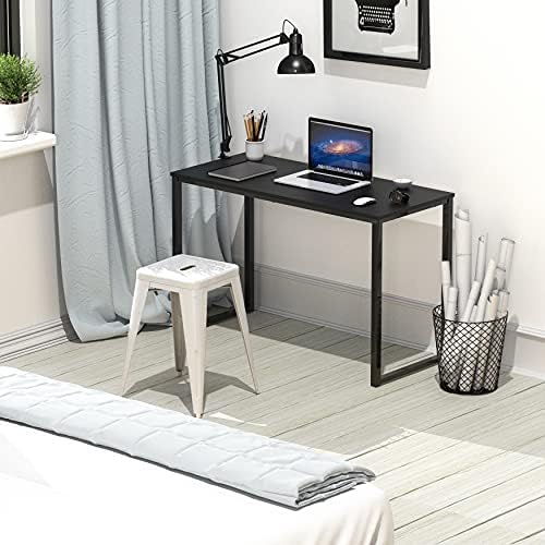 SHW Mission 32-Inch Home Office Computer Desk, Black