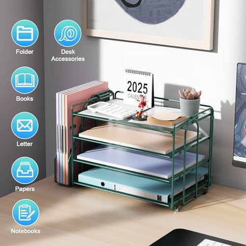 gianotter 4-Tier Paper Organizer With Magazine Holder