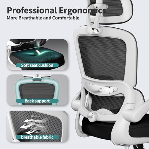 TRALT Office Chair Ergonomic Desk Chair - Gaming Chair with Lumbar Support