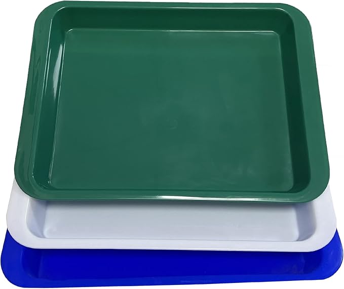 TEYOUYI 3 Pcs Hedgehog Litter Boxes Tray, Plastic Pet Toilet, Small Animal Litter Tray Corner for Guinea Pig Hamster Pig Rabbit Pee (3 Color)