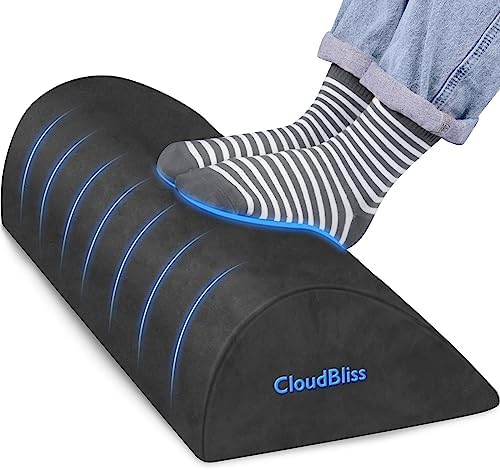 Foot Rest for Under Desk at Work, Foot Stool for Office, Gray, Long