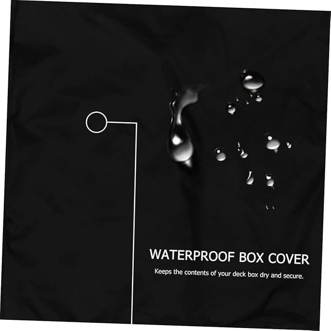 Mikikit Waterproof Outdoor Cover Anti-UV Rainproof Storage Protector Heavy Duty 123 * 65 * 55cm for Garden Furniture
