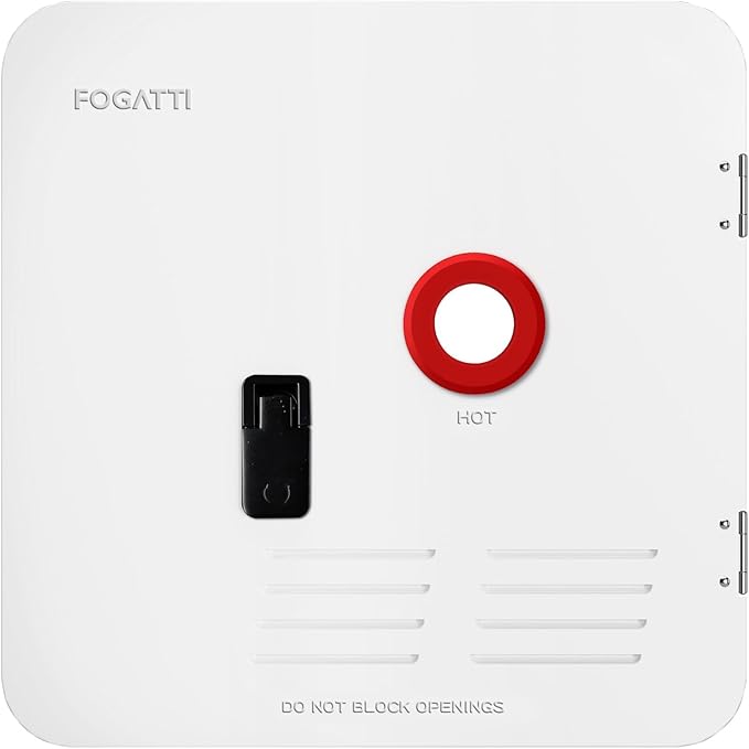 FOGATTI 18" x 18" RV Water Heater Door, White Replacement Door Kit Compatible with FOGATTI Tankless RV Water Heaters, Door Only