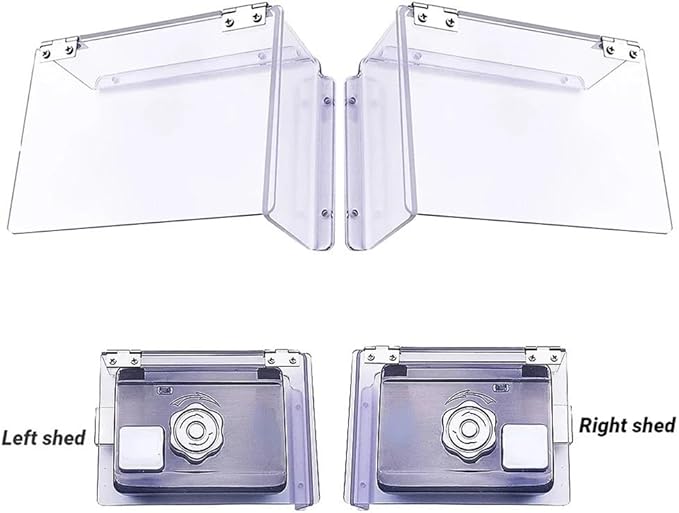 Electric Lock Rain Cover, Outdoor Outlet Cover, Outdoor Electronic Mechanical Lock Protective Cover Rain Shell Shelter Protection Waterproof Cover For Electronic Lock Mechanisms (Left)
