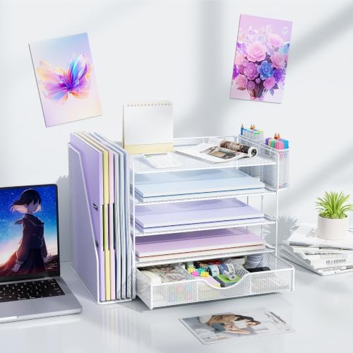 gianotter 5-Tier Desk Organizer with Drawers and File Holders