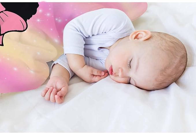 D-Story Custom Blanket with Name Customized Blanket Personalized Flannel Throw Blankets Black Girl Blanket for Kid Women Men Christmas Birthday Mothers Day