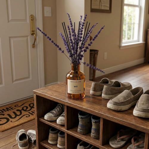 WEALD TRIBE Pure Lavender Reed Diffuser Set Bathroom Air Fresheners Decor