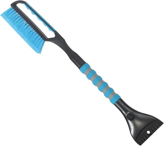 Snow Brush and Ice Scraper for Car Windshield,26.4" Window Scraper Deicer for Car SUV and Truck,Ice Scrapers and Brushes 2 in 1,Winter Car Automotive Exterior Accessories(1Pack Blue)