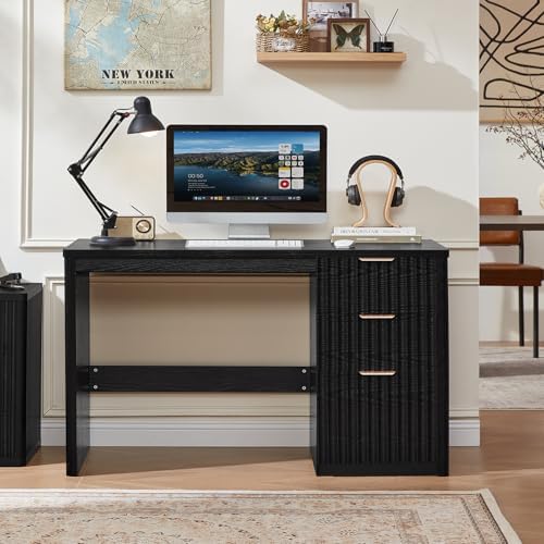 LEYAOYAO Office Desk 48" with 3 Drawers Storage File Cabinet