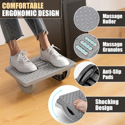 CasaZenith Foot Rest Under Desk at Work, Foot Stools for Under Office Desk