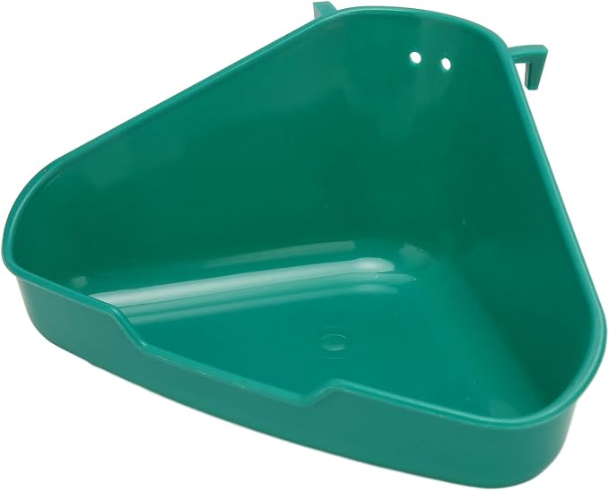 Corner Litter Pan, Pet Toilet for Small Animals with Fixing Accessories for Cage, Odorless Plastic Bunny Litter Box for Rabbits Ferrets Guinea Pigs Rats Chinchilla (S)
