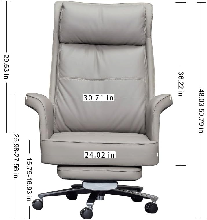 VIDI Office Chair High Back Desk Executive Swivel Boss with Footstool