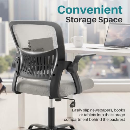 OLIXIS Ergonomic Office Desk Chair, Mid-Back Executive Computer Chair