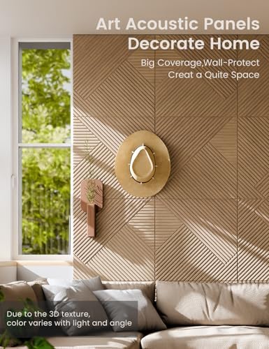 Fluxynara 6-Pack Felt Bulletin Board,Natural Oak Diamond Chevron-1