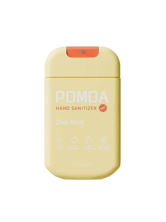 Alcohol Free Hand Sanitizer Spray, Non Irritating, Hydrating and Non Greasy, Gentle Fine Mist, Travel-Friendly Pocket Size 1 Fl Oz, Zest Root