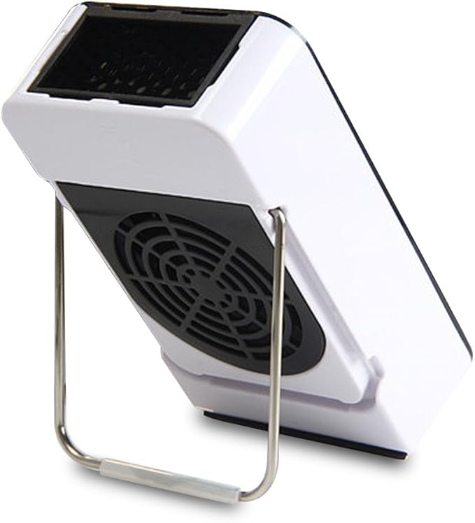 Safety Energy-saving Heater Mini Portable Room Office Desktop Electric Fan Heater Air Warmer Black