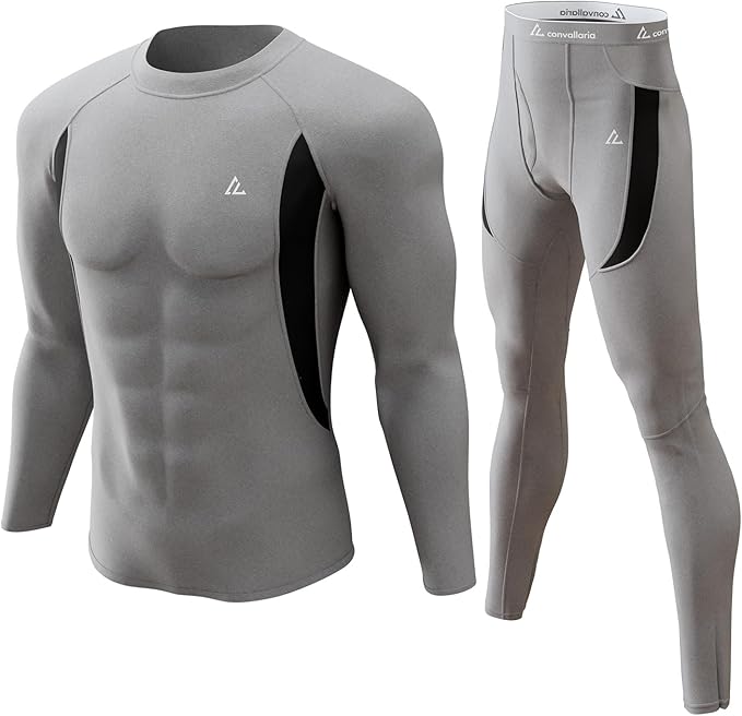 CL convallaria Thermal Underwear Long Johns Set Mens Winter Gift Hunting Gear Sport Base Layer Bottom Top